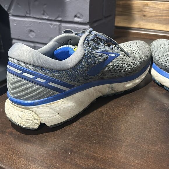 Brooks Ghost 11 Gray Blue Running Comfort Shoes Size 11 - Picture 11 of 12